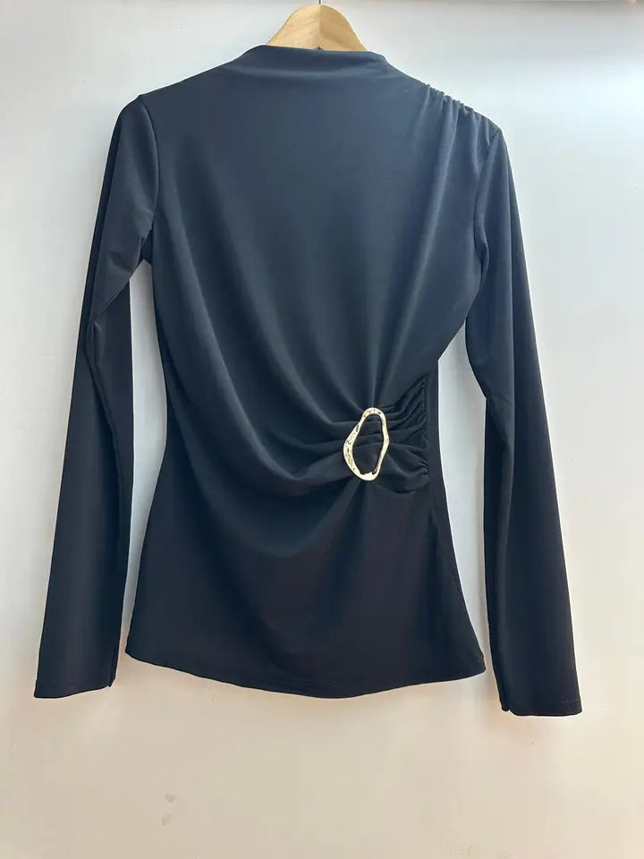 Blouse avec broche